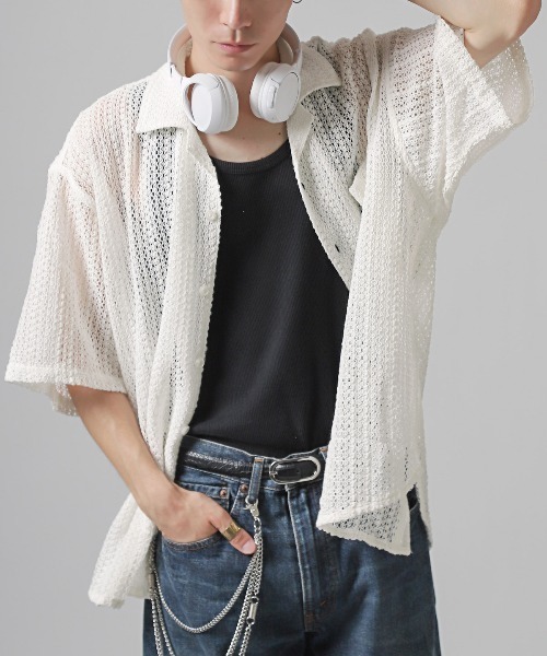 JCAESAR STUDIO 透かし編みTシャツ メッシュシャツ Amazon.co.jp: [WANSHIX] メッシュ 透かし編み 半袖