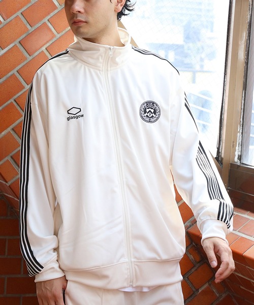 【2523】✨美品✨LRG トラックジャケット　ホワイト　ジャージ 8 ジャージ トリコットライントラックジャケット メンズ レディース
