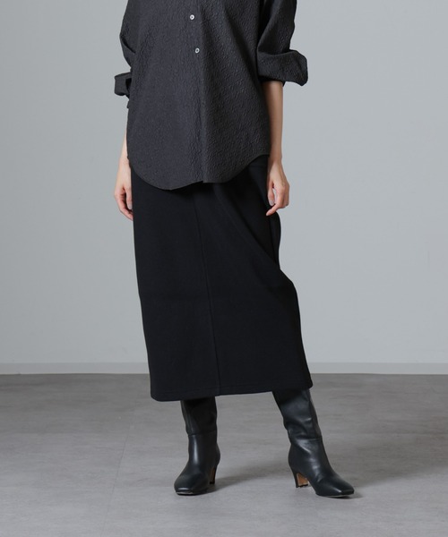 NANO universe（ナノ・ユニバース） スカート ウールライクニードル