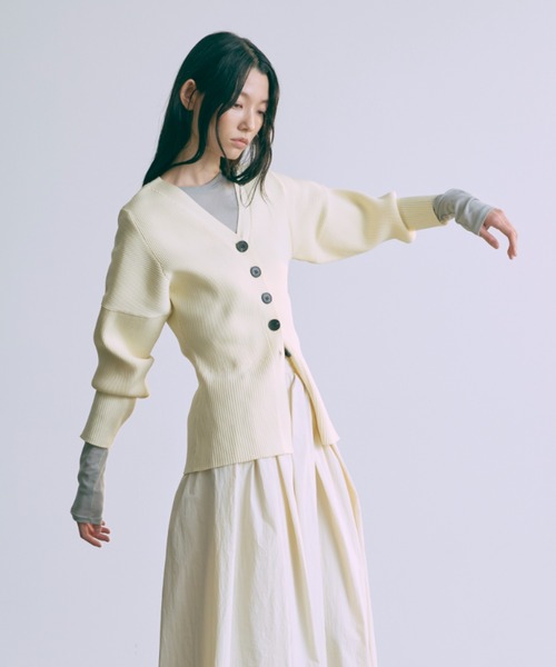カーディガン Formed Knit Cardigan レディース