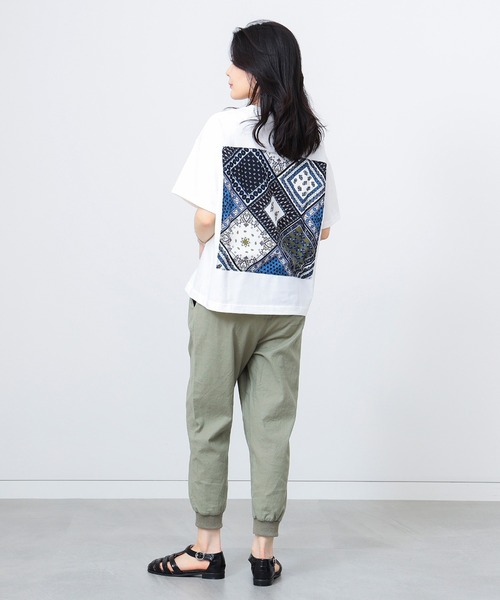 BEAMS HEART パンツ 麻混ドライタッチ ジョグパンツ（S〜M・洗濯