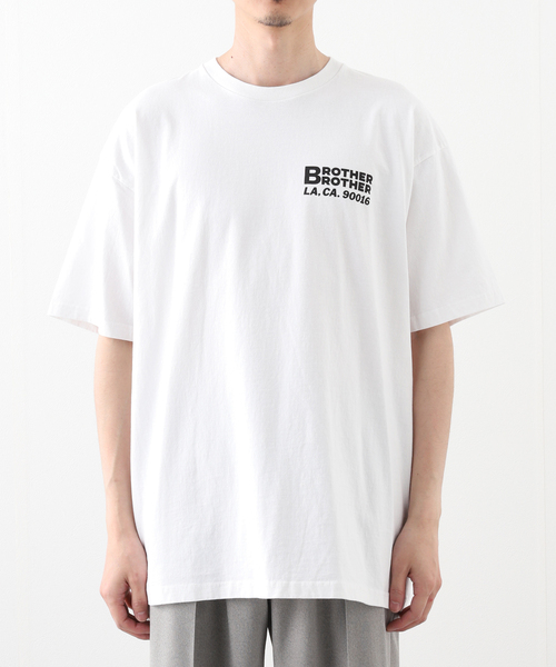 WISM tシャツ 「BROTHER BROTHER / ブラザー ブラザー」SHOP TEE