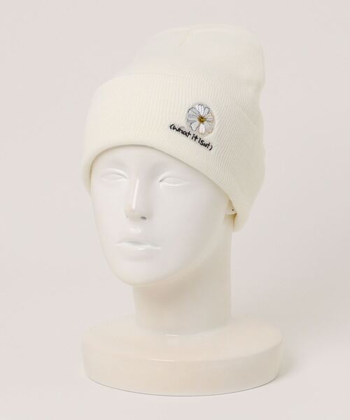 PMO KNIT CAP (WHITE) （出品は8/31まで） PMO KNIT CAP (WHITE) （出品は8/31まで） knit cap － cashmere loop