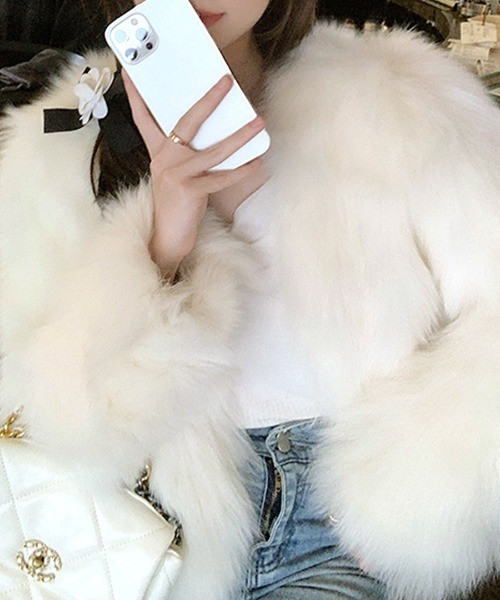 Riff（リフ） ジャケット ノーカラージャケット ノーカラーエコファー