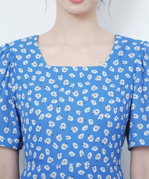 BLUE×PALANG（ブルーパラン） ワンピース 半袖 ORIGINAL PRINT FLOWER 