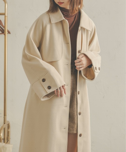 Ambre Neige（アンブルネージュ） ステンカラーコート FREE モカ