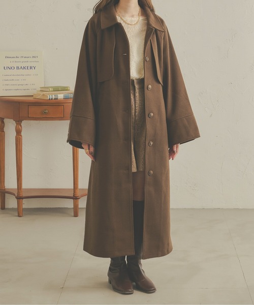 Ambre Neige（アンブルネージュ） ステンカラーコート FREE モカ