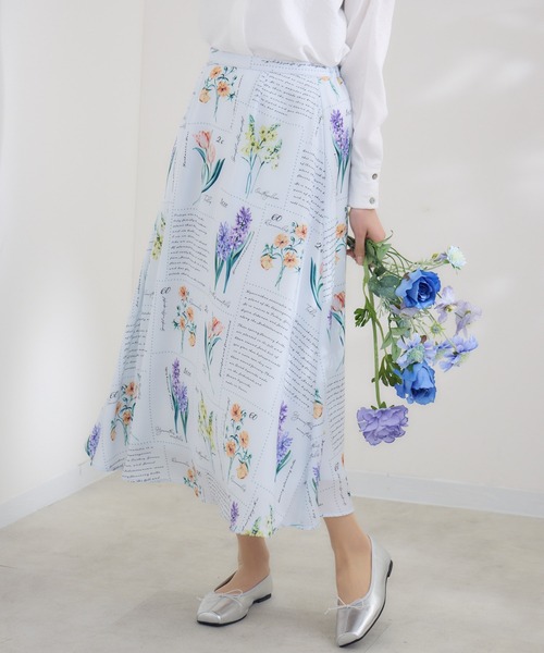 KATHARINE ROSS（キャサリンロス） スカート KITTE PRINT -切手