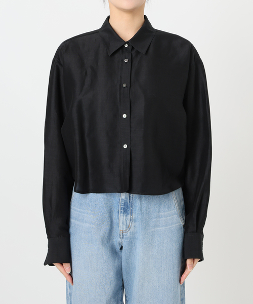 新品未使用 IENA ラミーリヨセルショートシャツ ブラック IENA｜ラミーリヨセルショートシャツ | Rakuten Fashion(楽天
