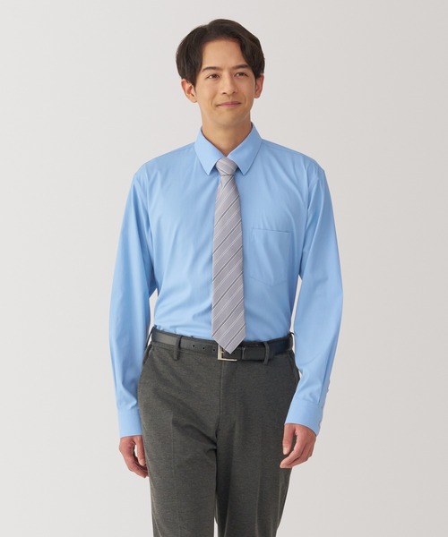 無印良品（MUJI） フォーマル シャツ 紳士 ノンアイロンセミワイド