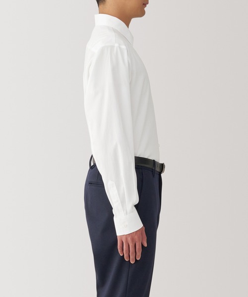 無印良品（MUJI） フォーマル シャツ 紳士 ノンアイロンセミワイド