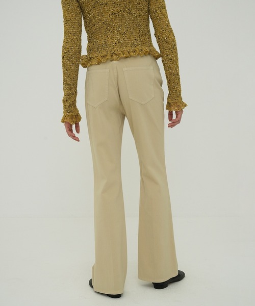 CLANE（クラネ） パンツ FIT FLARE CENTER PRESS PANTS レディース