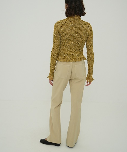 CLANE（クラネ） パンツ FIT FLARE CENTER PRESS PANTS レディース