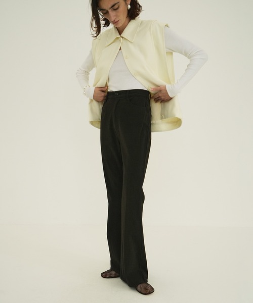 CLANE（クラネ） パンツ FIT FLARE CENTER PRESS PANTS レディース