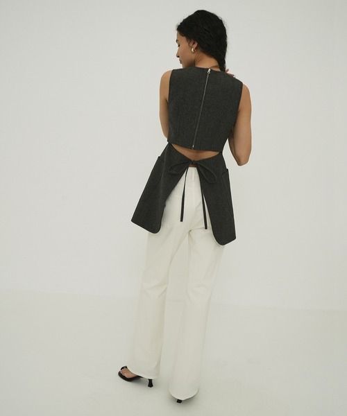 CLANE（クラネ） パンツ FIT FLARE CENTER PRESS PANTS レディース