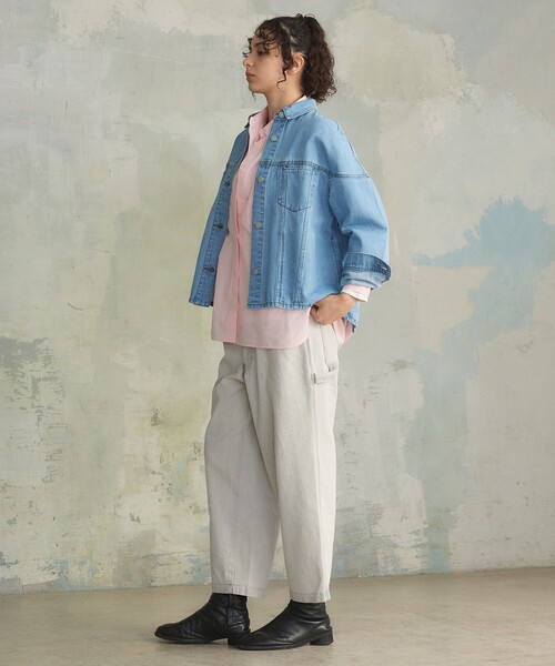 J.PRESS YORK STREET デニムジャケット gジャン 「WOMEN」ソフトワイド 