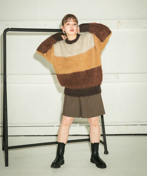 「KBF」 長袖ニット ONE グレー系その他 レディース_画像5
