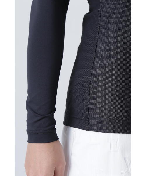 tシャツ 「St ANDREWS」ツインコットUV×SUNPROFITメッシュ長袖ハイネックカットソー (WOMENS) レディース St ANDREWS tシャツ 「St ANDREWS」ツインコットUV×SUNPROFIT