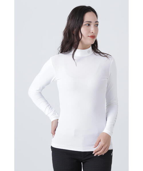 tシャツ 「St ANDREWS」ツインコットUV×SUNPROFITメッシュ長袖ハイネックカットソー (WOMENS) レディース St ANDREWS tシャツ 「St ANDREWS」ツインコットUV×SUNPROFIT