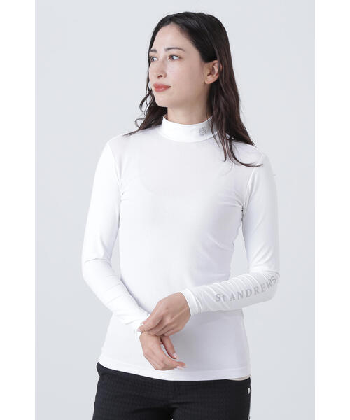 tシャツ 「St ANDREWS」ツインコットUV×SUNPROFITメッシュ長袖ハイネックカットソー (WOMENS) レディース