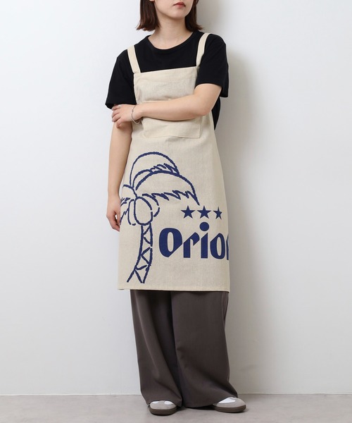 fancy ribbon エプロン DULTON ONLINE SHOP | APRON WITH RIBBON YELLOW(YELLOW