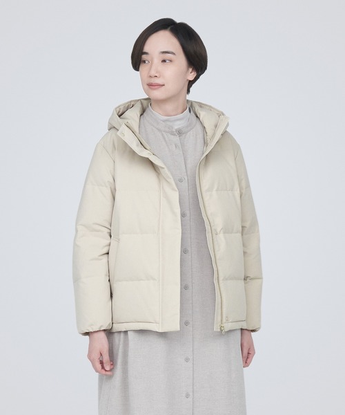 【タグ付き】無印良品　撥水ダウンジャケット　アイボリー Mサイズ 無印良品（MUJI） ダウンジャケット M アイボリー レディース