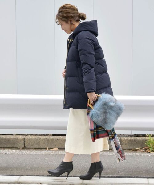 「Khaju」 ダウンジャケット 36 ベージュ レディース_画像3