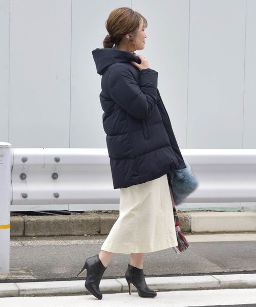 「Khaju」 ダウンジャケット 36 ベージュ レディース_画像5