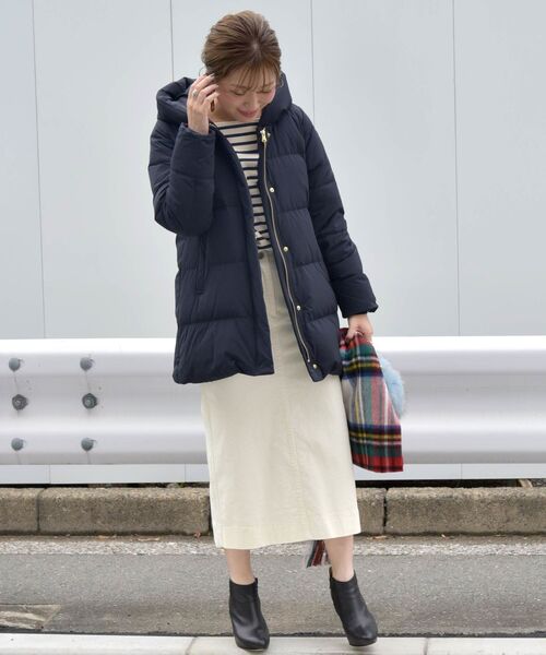 「Khaju」 ダウンジャケット 36 ベージュ レディース_画像8