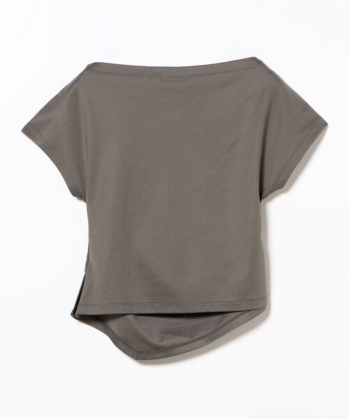 Demi-Luxe BEAMS tシャツ アシンメトリーヘム ハーフスリーブ