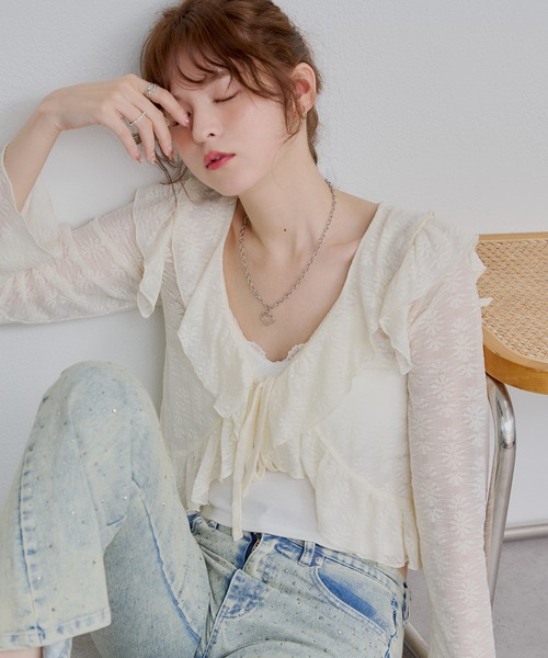 continuer de NICE CLAUP カーディガン 「@re.__mi23セレクト