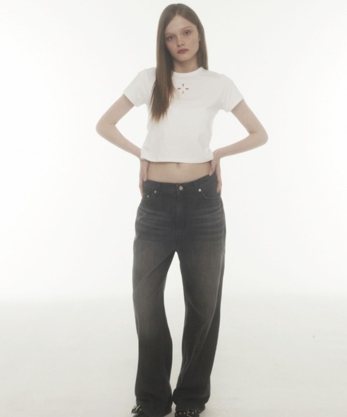 tシャツ Midnight Move／4ホールクロップT レディース MIDNIGHT move tシャツ Midnight Move／4ホールクロップT