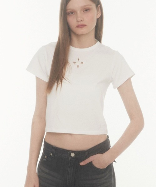 tシャツ Midnight Move／4ホールクロップT レディース MIDNIGHT move tシャツ Midnight Move／4ホールクロップT