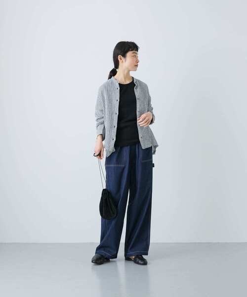かぐれ ブラウス シャツ リネンキュプラドライシャツ レディース