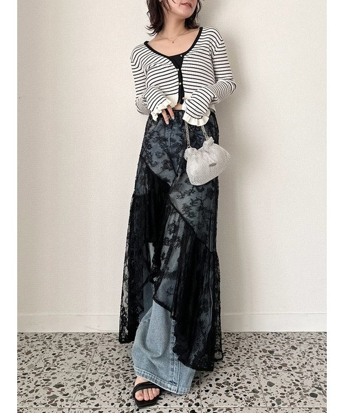 LILY BROWN リリーブラウン ルーズフィットワイドデニムパンツ サイズ0 LILY BROWN パンツ ルーズフィットワイドデニムパンツ