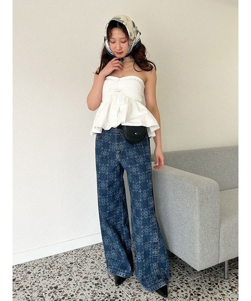 【新品未開封】LILY BLOWN ルーズフィットワイドデニム　サイズ00 LILY BROWN パンツ ルーズフィットワイドデニムパンツ