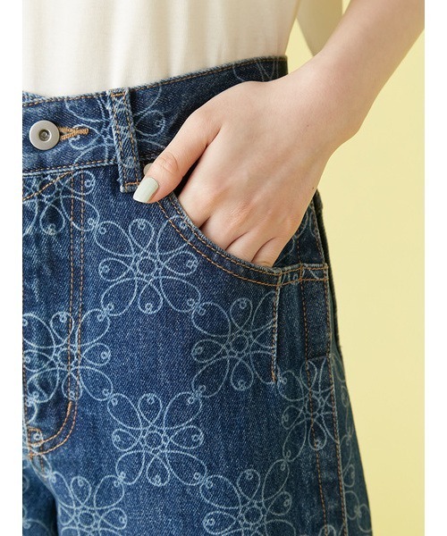LILY BROWN パンツ ルーズフィットワイドデニムパンツ