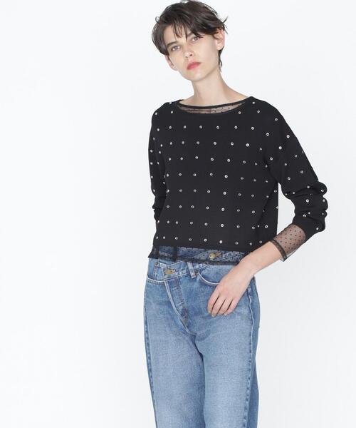「GRACE CONTINENTAL」 長袖ニット 36 ブラック レディース