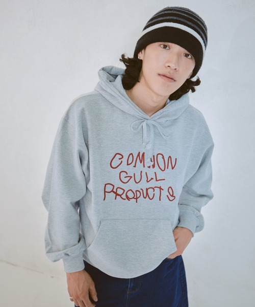 「common gull products.」 プルオーバーパーカー MEDIUM 杢グレー レディース