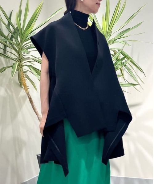 LE PHIL ベスト サイズF LE PHIL ベスト ジレ マトラッセトリプルクロスヘムジレ