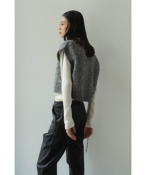 クヌースマーフ ジレ Knuth Marf ベスト ジレ embroidery knit best レディース