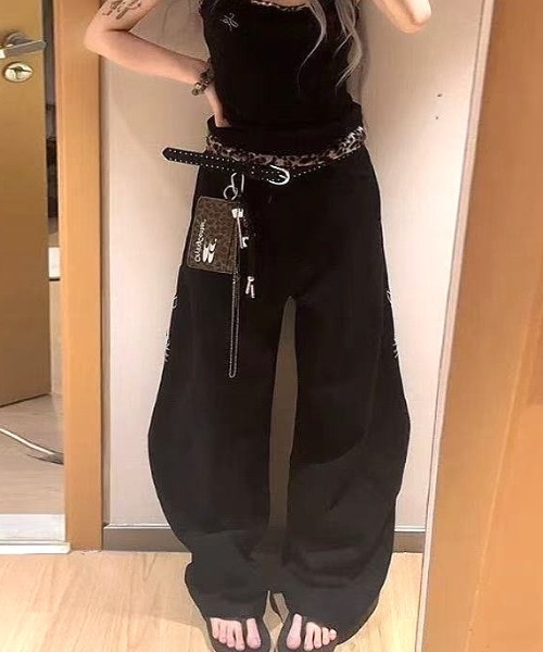 SHEENA（シーナ） ワイドパンツ ジーンズ デニム デニムパンツ バック
