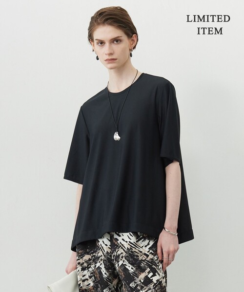 tシャツ シアートリコット ペプラムカットソー レディース
