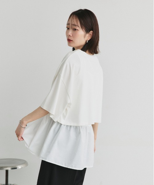 ad thie（アドティエ） タンクトップ ノースリーブ 2wayネック