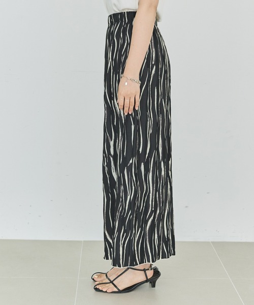 LAVEANGE（ラビアンジェ） スカート ゼブラ柄リブナロースカート