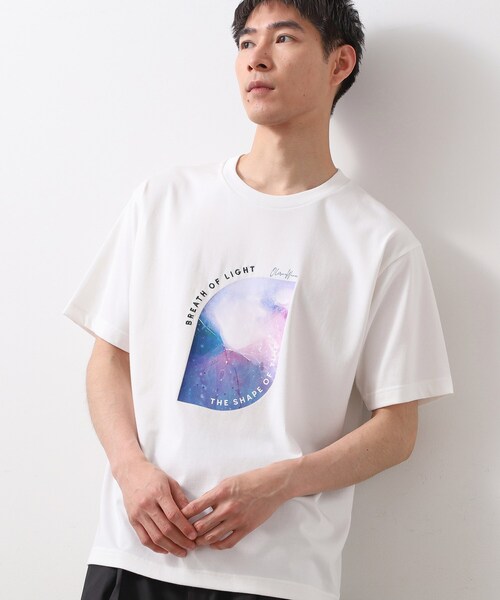 OVERCOAT アートプリント 半袖シャツ THE SHOP TK tシャツ アートグラフィック半袖Tシャツ メンズ