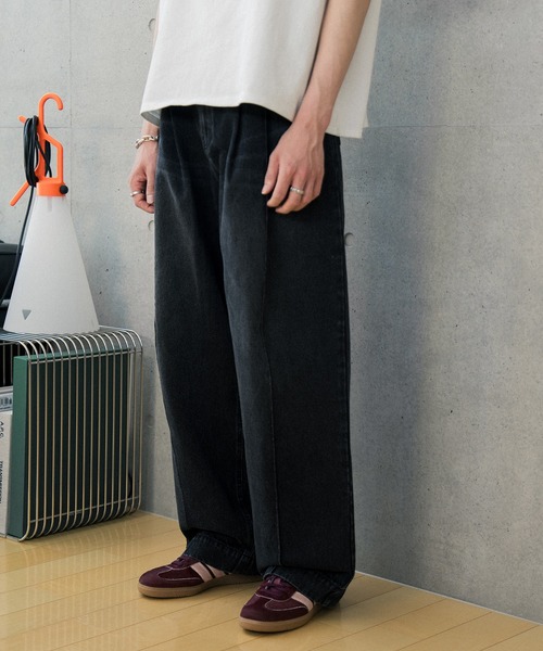 Nanmo. ワイドパンツ ジーンズ Vintage Denim Slacks / デニム