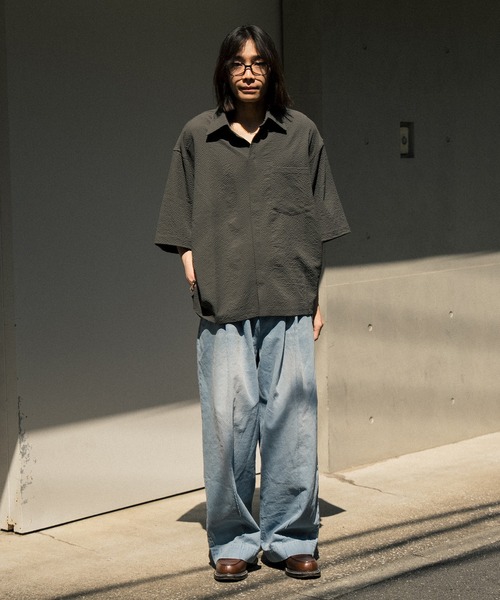 Nanmo. ワイドパンツ ジーンズ Vintage Denim Slacks / デニム