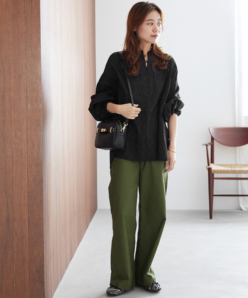 「JOURNAL STANDARD relume」 長袖ブラウス FREE ブラック レディース JOURNAL STANDARD relume 「JOURNAL relume」 長袖ブラウス FREE
