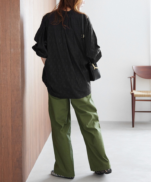 「JOURNAL STANDARD relume」 長袖ブラウス FREE ブラック レディース JOURNAL STANDARD relume 「JOURNAL relume」 長袖ブラウス FREE